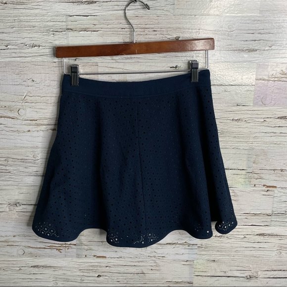 Anthropologie Dresses & Skirts - Puella blue skirt lace mini a line size 36 Anthropologie